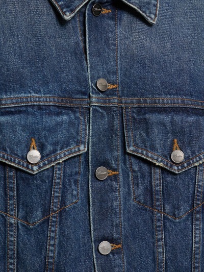 KHAITE LONG-SLEEVED BUTTON DENIM JACKET