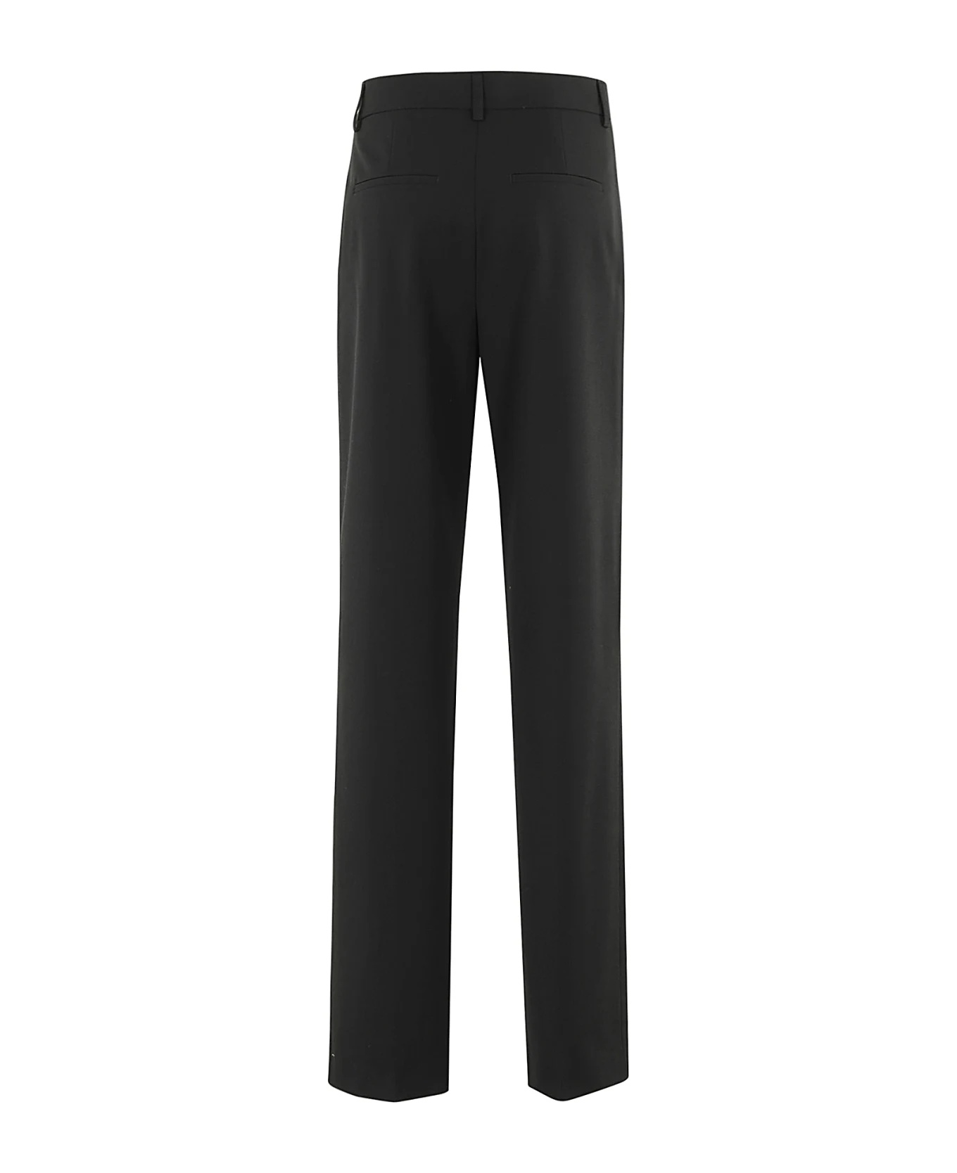 Seventy Stretched Gabardine Chino Trousers In Black