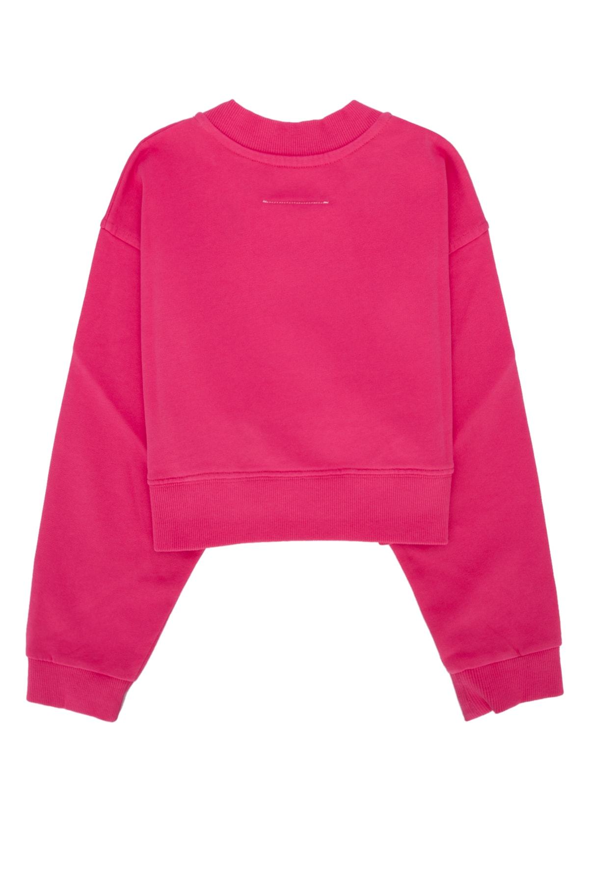MM6 MAISON MARGIELA MM6 MAISON MARGIELA KIDS LOGO PRINTED CREWNECK SWEATSHIRT