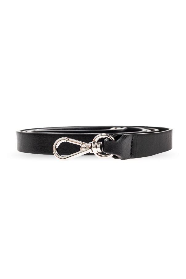 Attico Midnight Leather Clutch Bag In Black