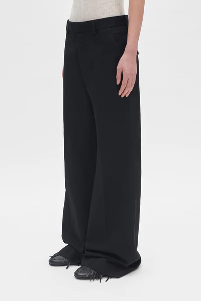 Ann Demeulemeester Belt Loop Casual Pants In Burgundy