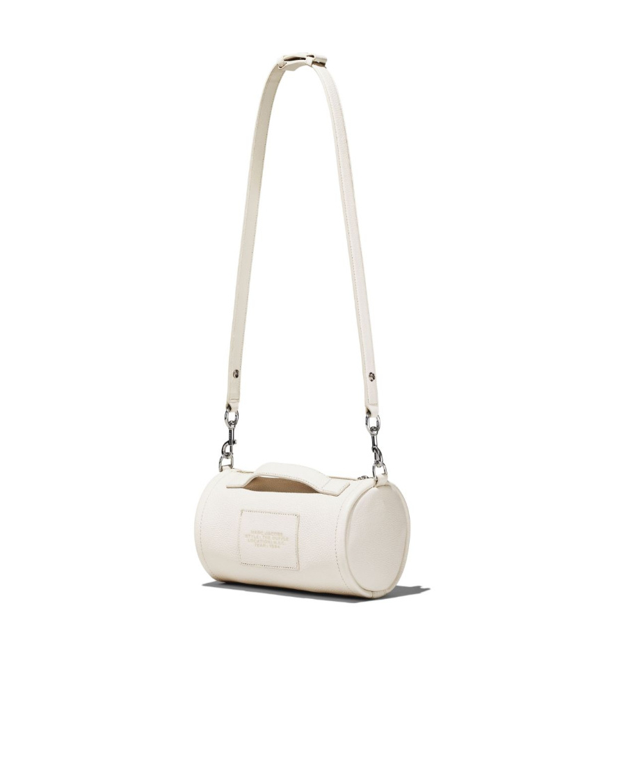 Marc Jacobs Cream Leather Duffle Bag In White