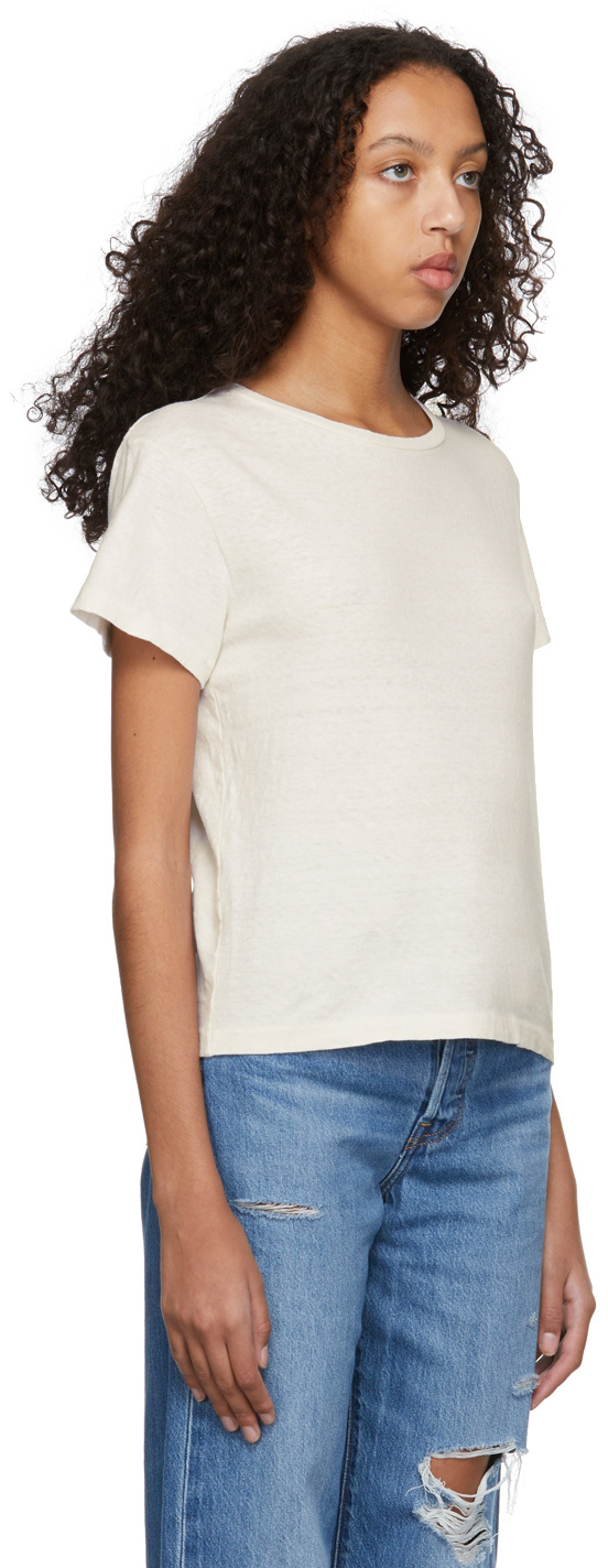 Re/done Boy Tee In White
