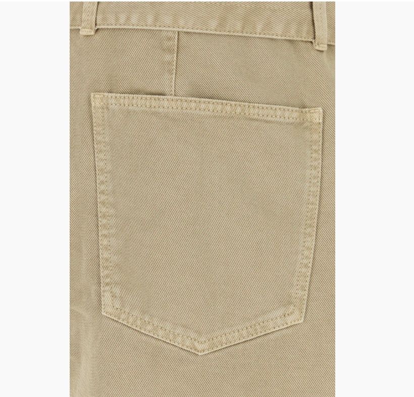 Lemaire Bermuda In Denim Beige Uomo In Beige