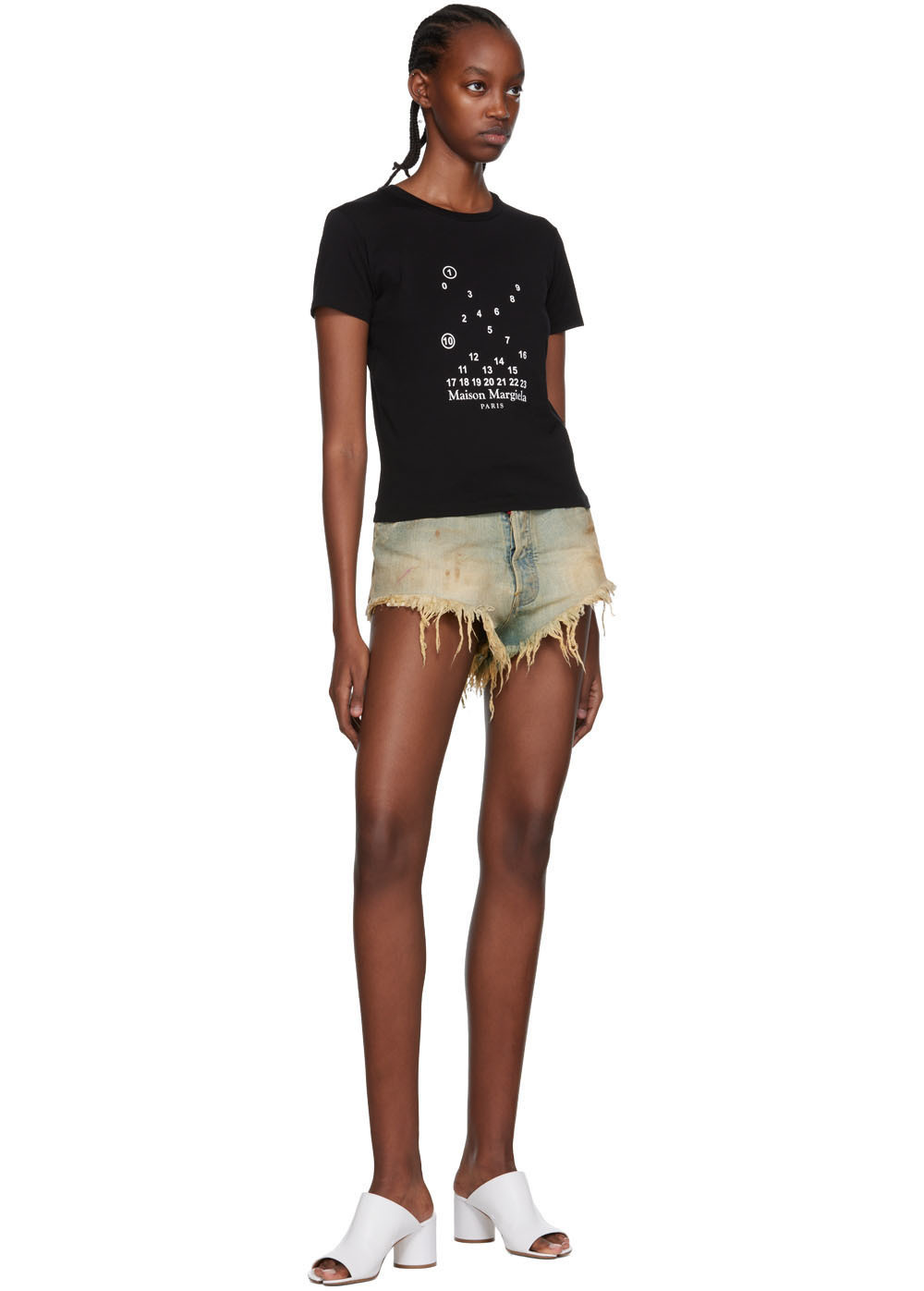 Maison Margiela Graphic Print T-shirt In Black
