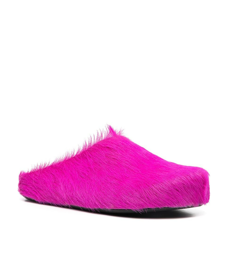 Marni Pink Fussbett Sabot Slip-on Loafers In Pink