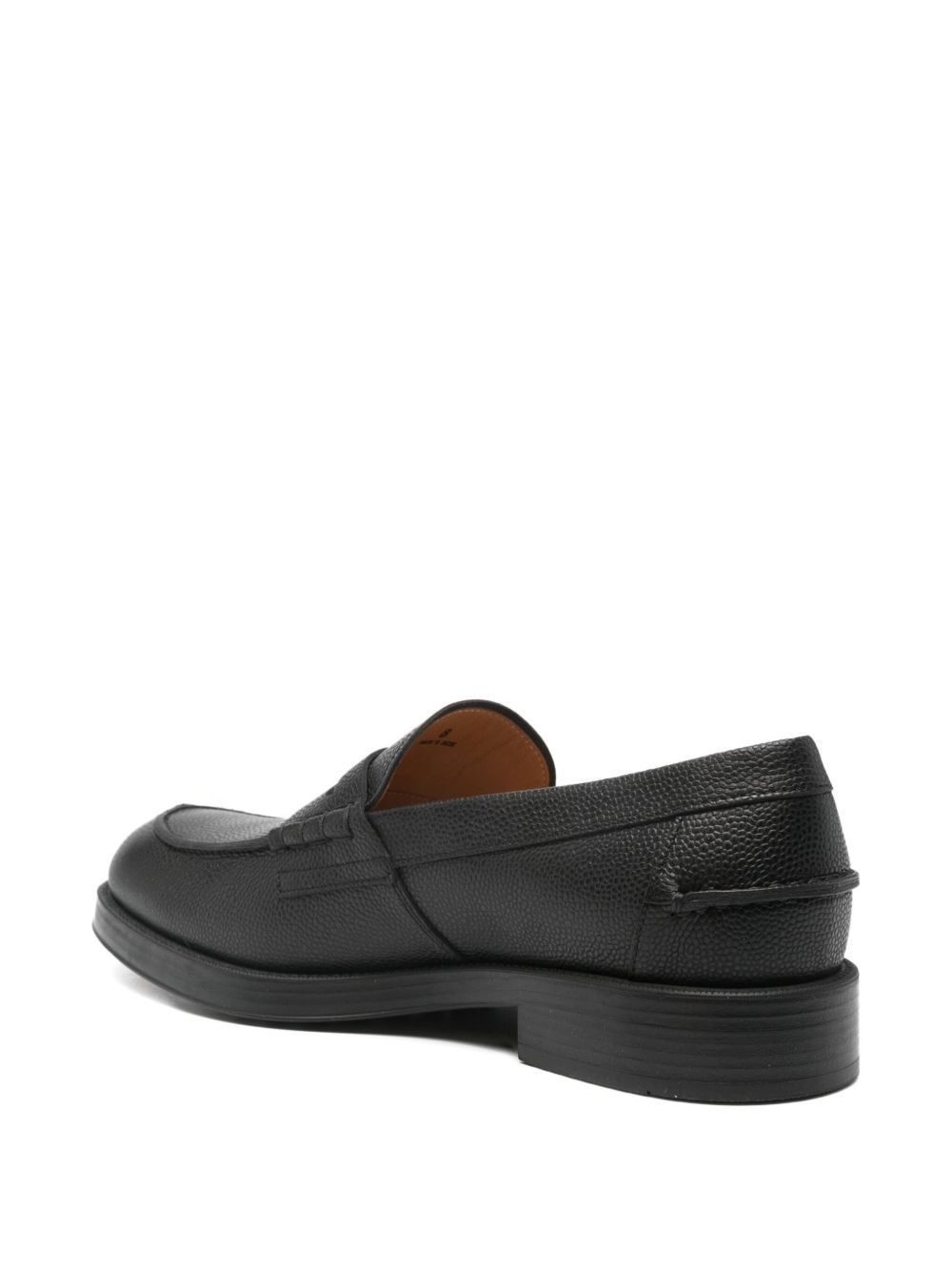 Tod's Round Toe Loafers In Black