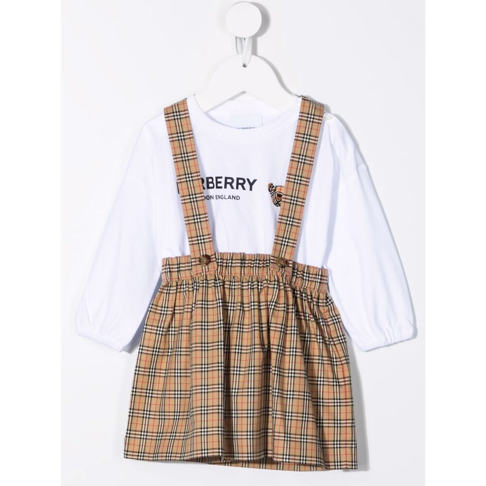 Burberry Thomas Bear Three-piece Set In White
