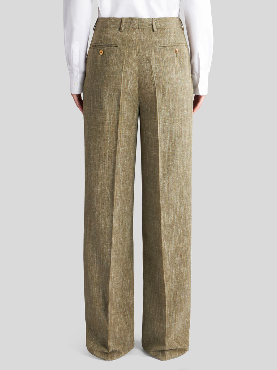 Etro High-waist Tailored Trousers In Brown