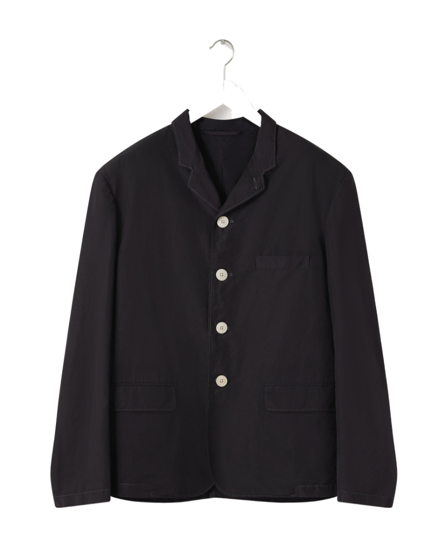 Lemaire Short Long-sleeved Suit Coat In Black