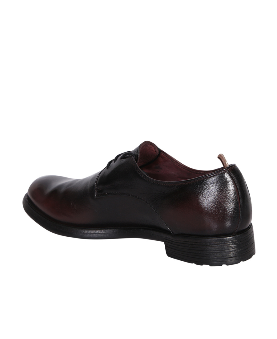Officine Creative Round Head Laced Derby Shoes In Black