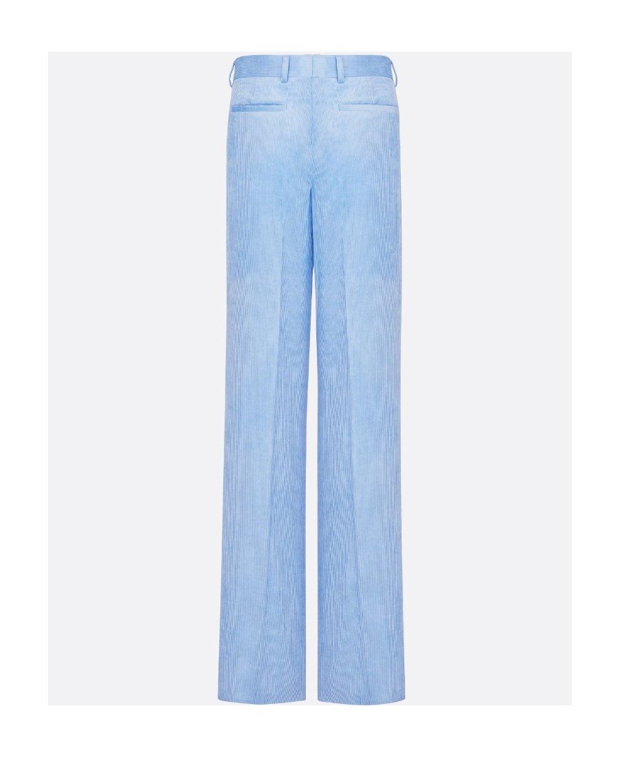 Dior Logo Casual Pants In Blue