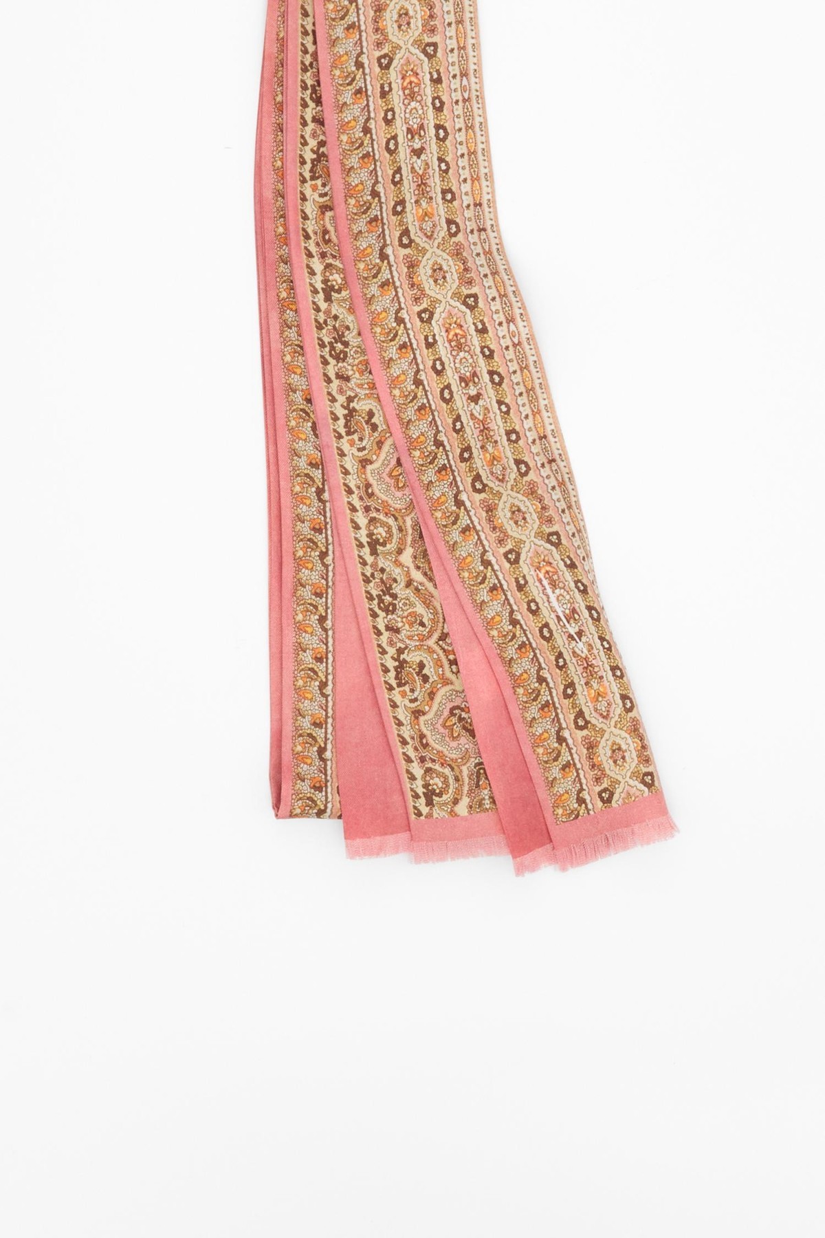 Valentino Graphic Patterned Scarf In Nude