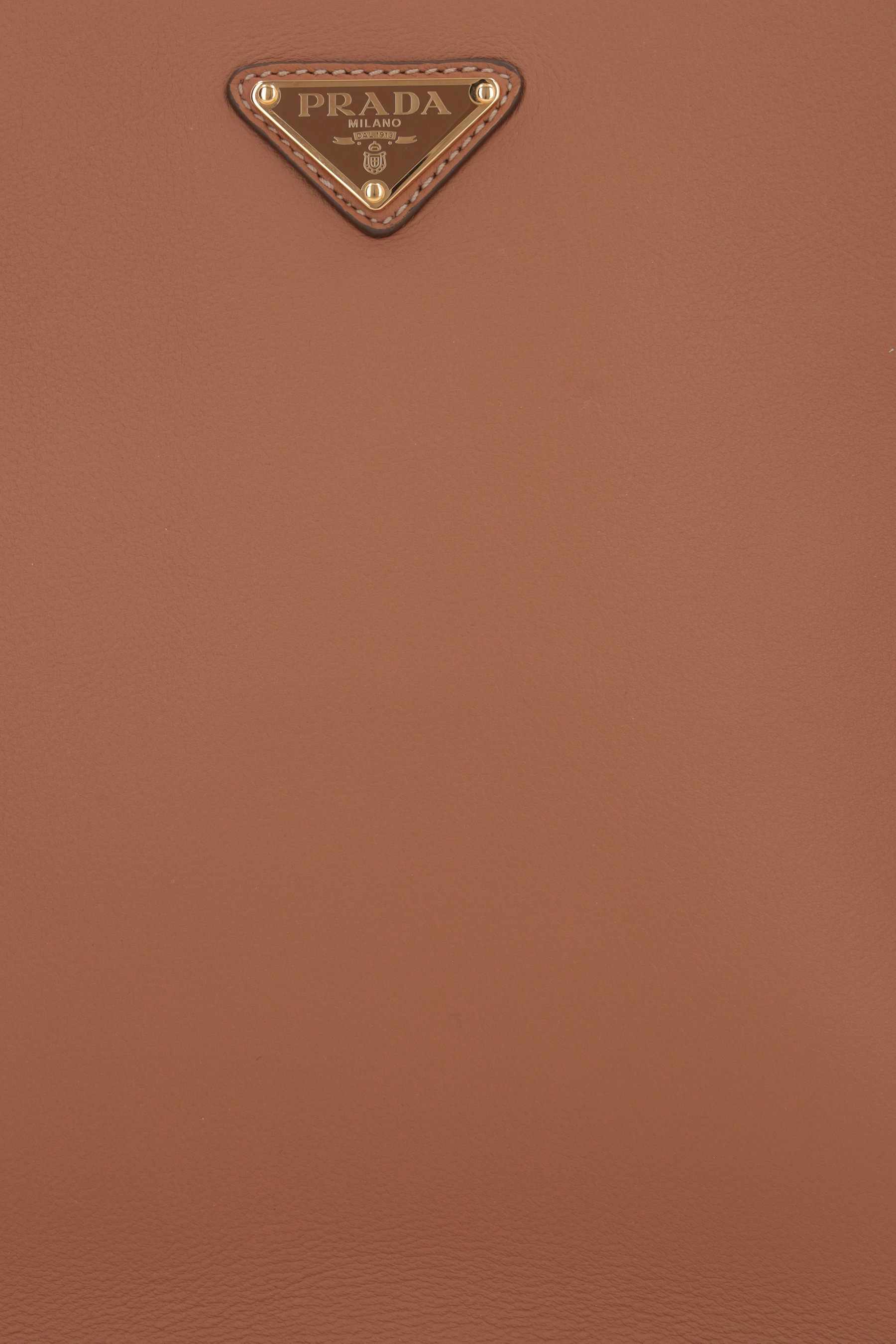 Shop Prada Triangle-logo Cross Body Bag In Brown