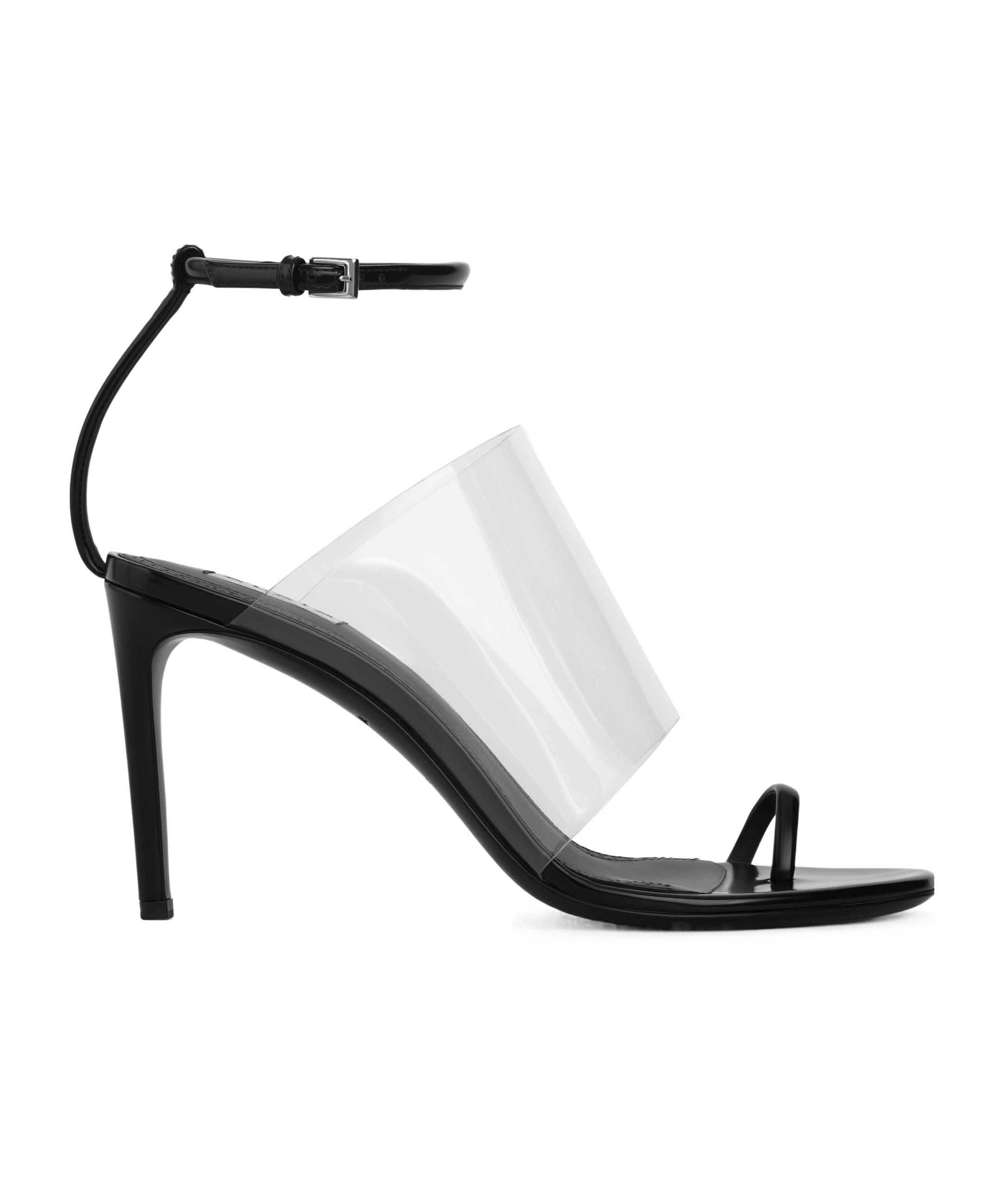 Shop Alaïa 100mm Asymmetric Mules In White