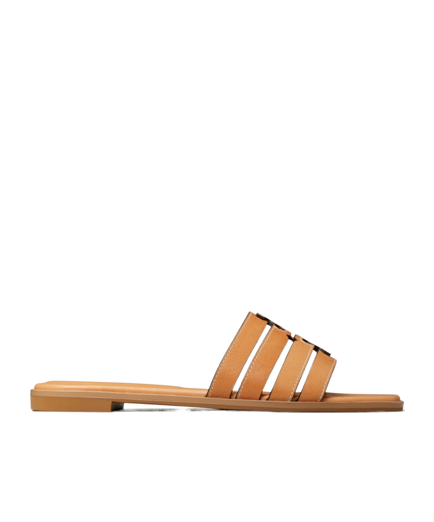 Shop Tory Burch Ines Cage Slides In Brown