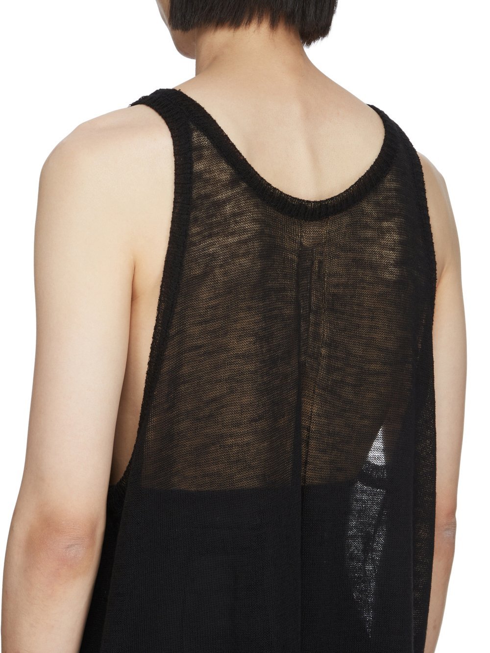 Rick Owens Runaway Cunt Tank Top In Black