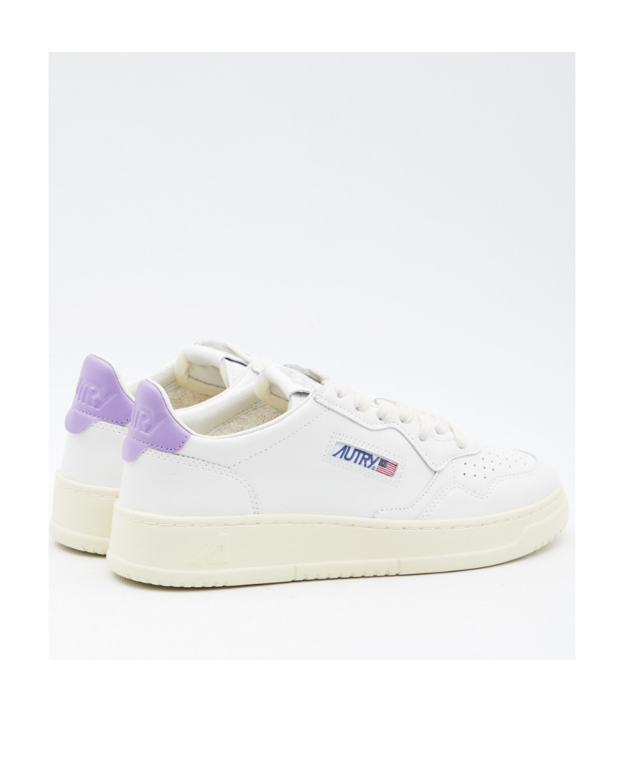 Autry Medalist Leather Sneakers In White