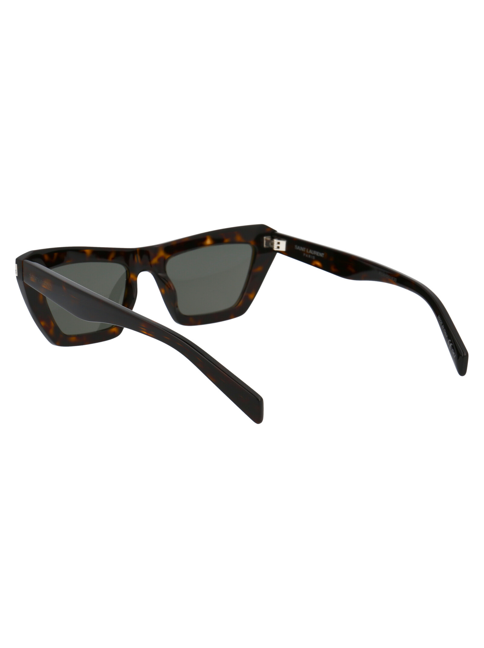 Saint Laurent Tortoiseshell-effect Cat-eye Frame Sunglasses In Black