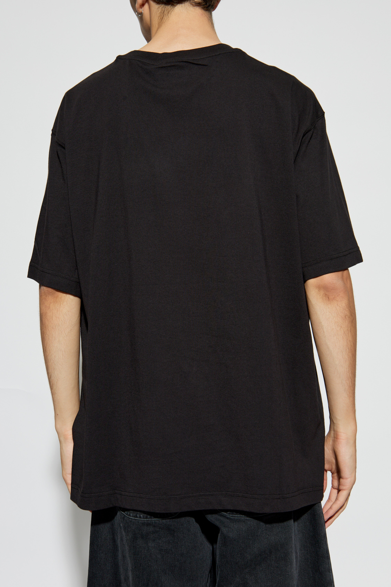 Versace Jeans Short-sleeved T-shirt In Black