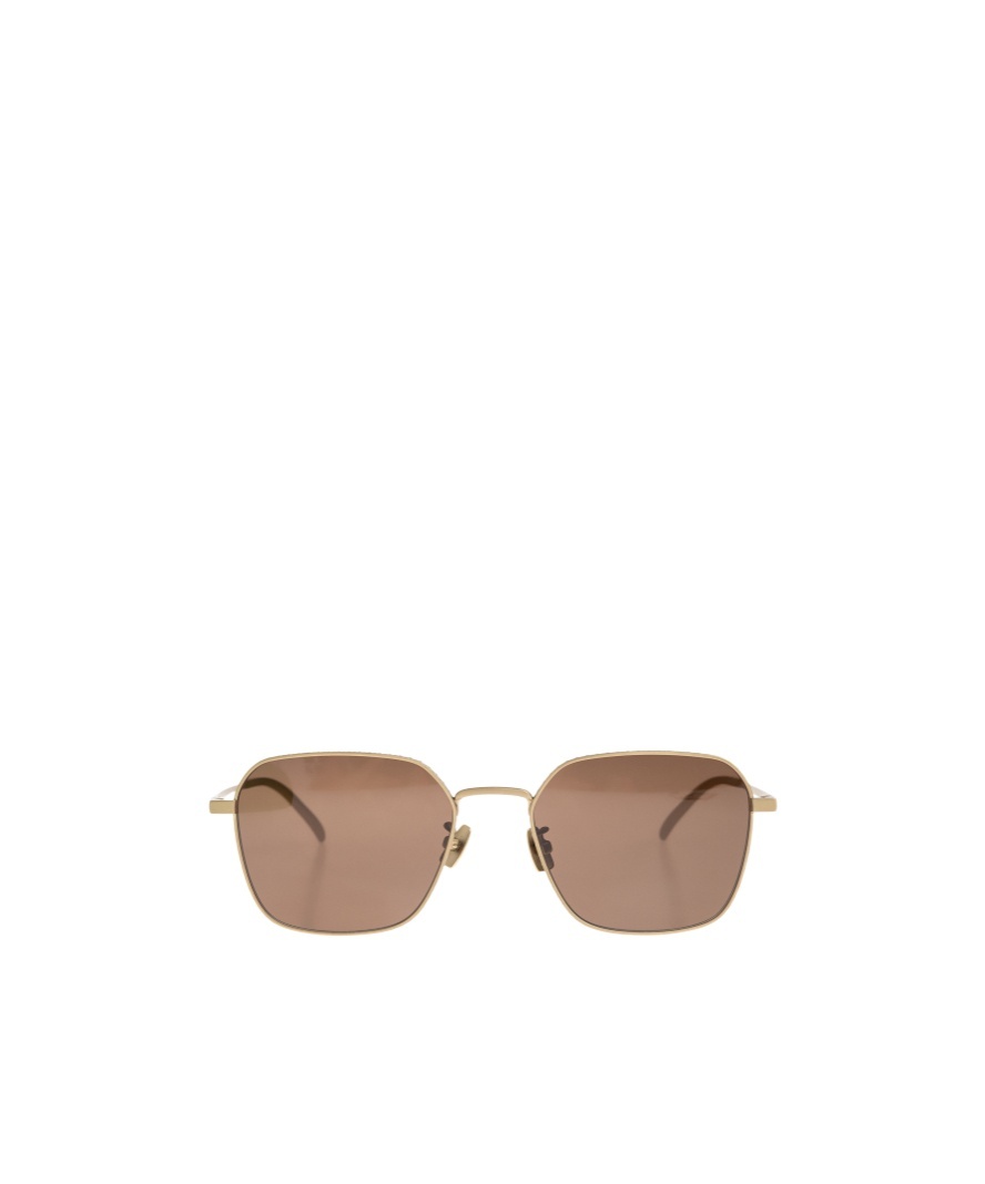 Bottega Veneta Rectangular Sunglasses In Brown
