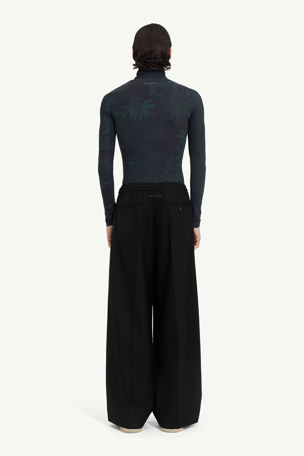 Mm6 Maison Margiela Wide-leg Trousers In Black