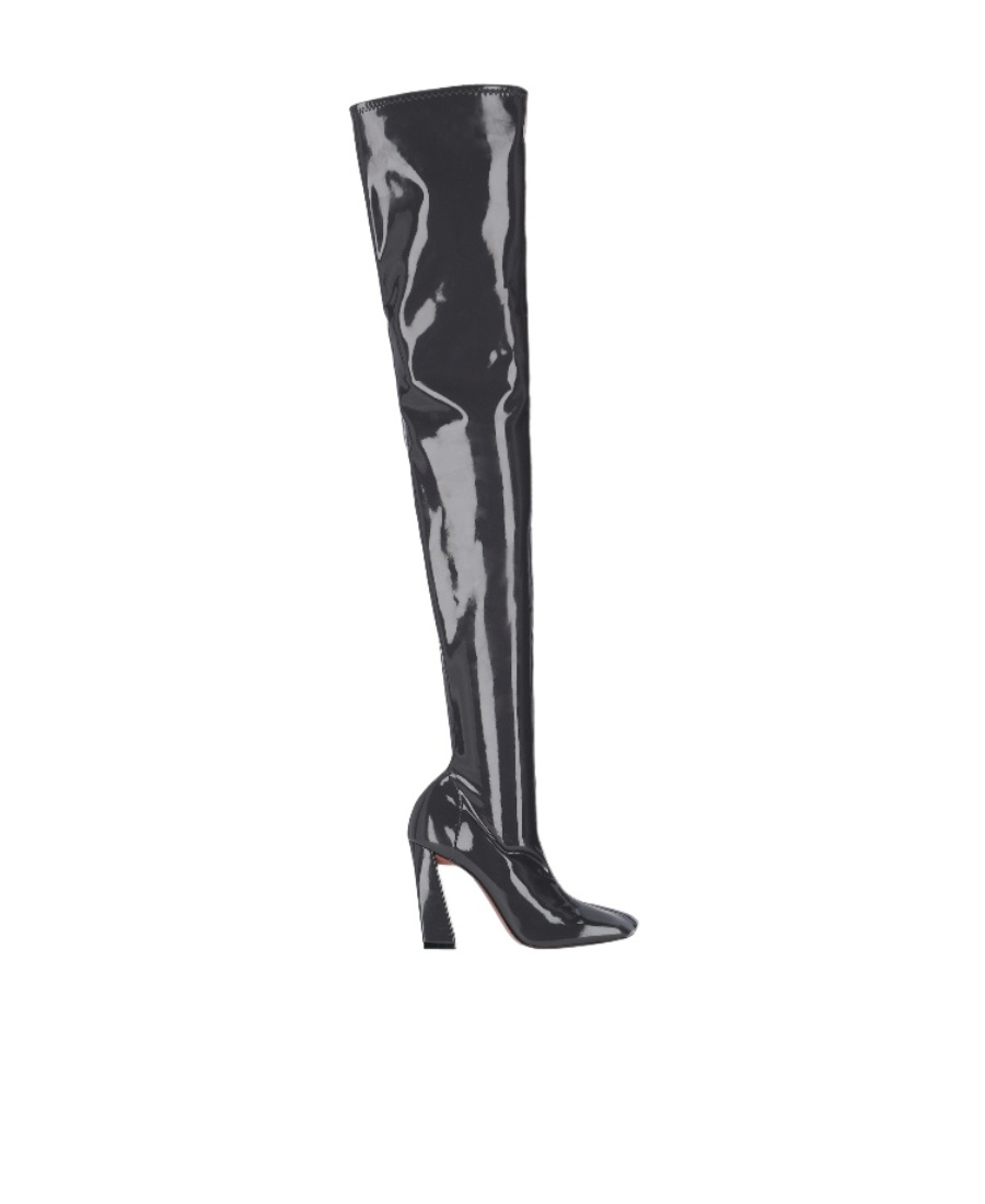 AMINA MUADDI THICK HEEL BOOTS