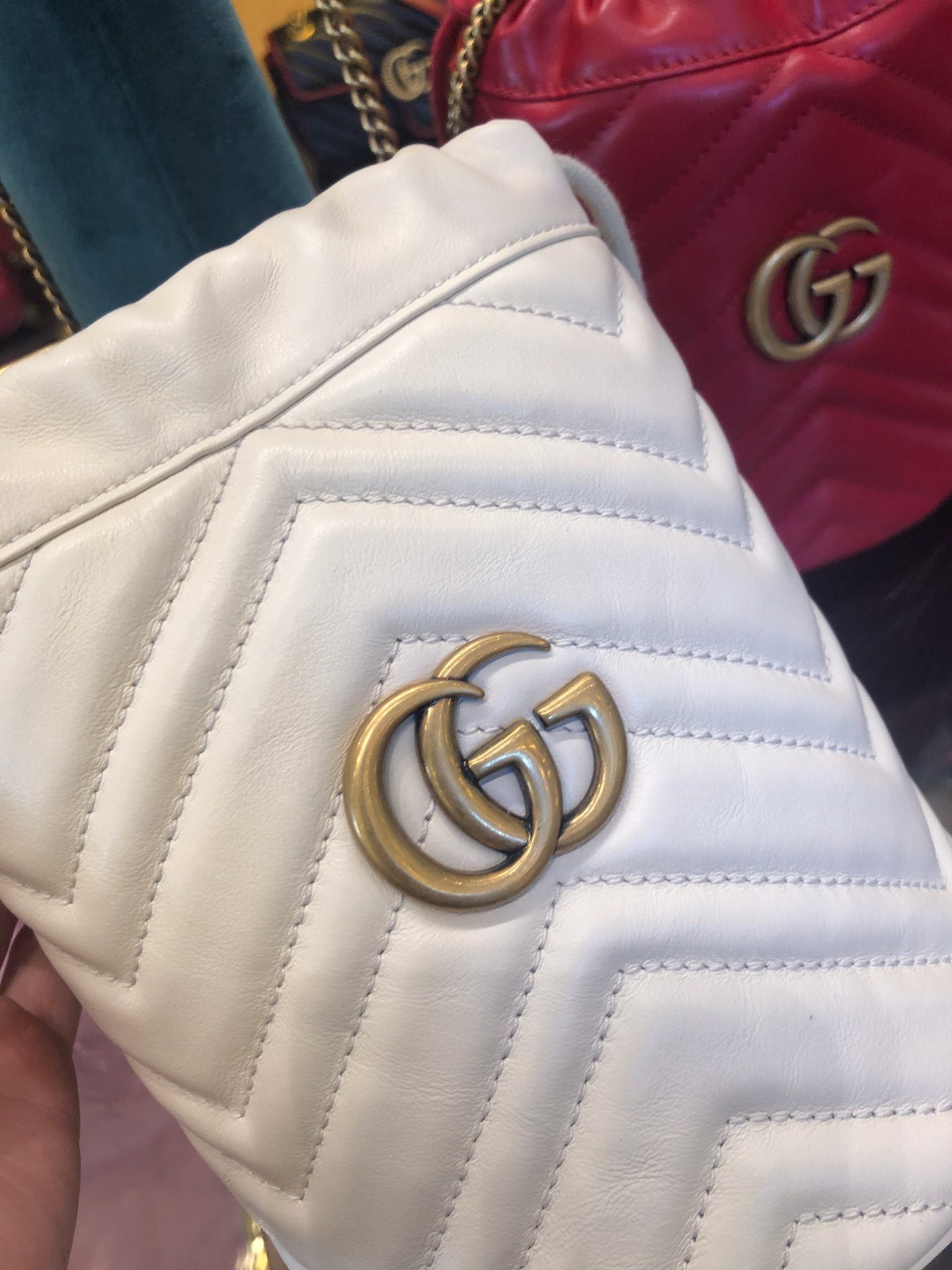 Gucci Gg Marmont Mini-bucket Bag In Pink