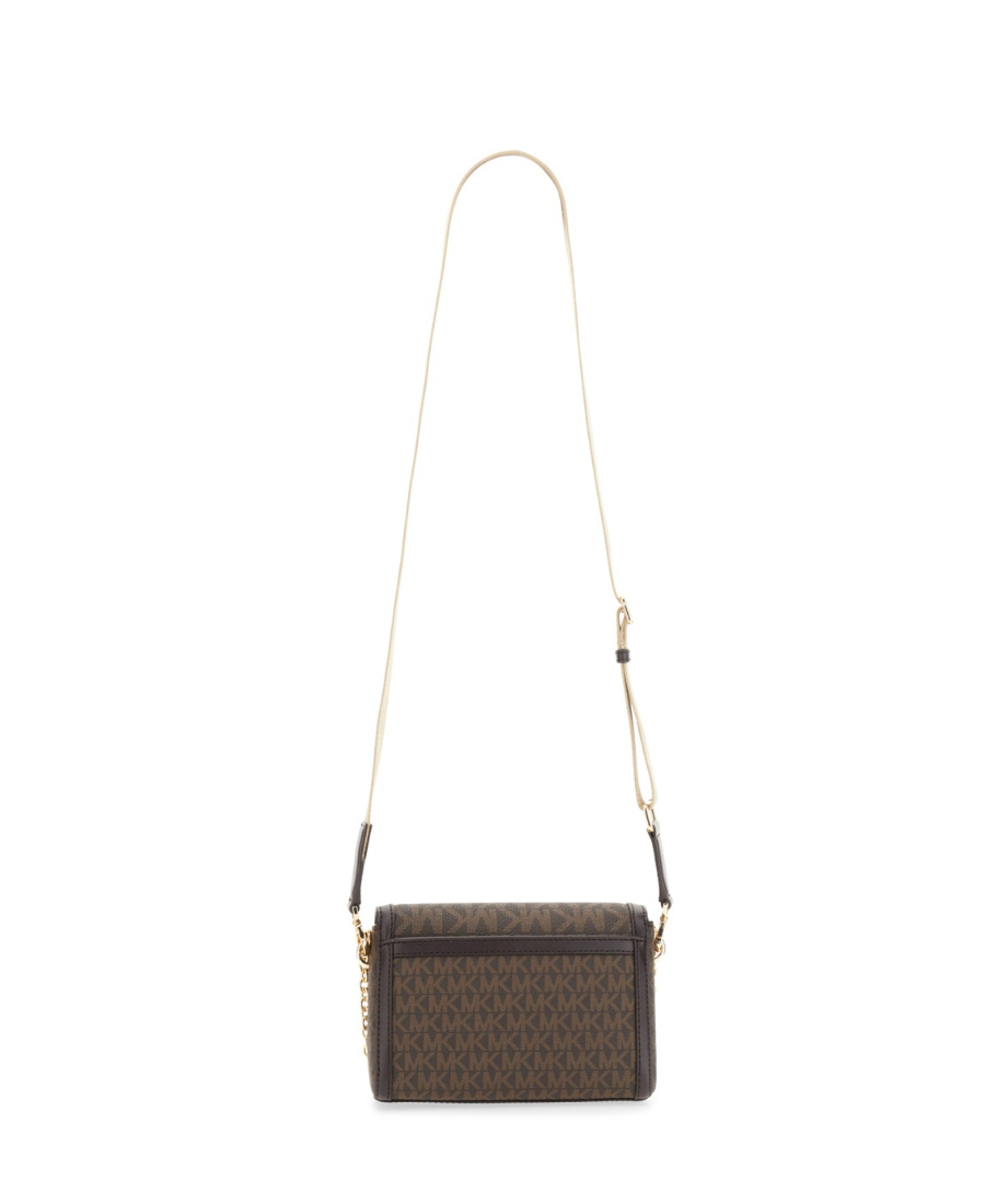 Michael Michael Kors Logo-print Canvas Shoulder Bag In Multicolor