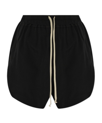 Rick Owens Woman Shorts & Bermuda Shorts Black Size 8 Cupro, Elastane In Black