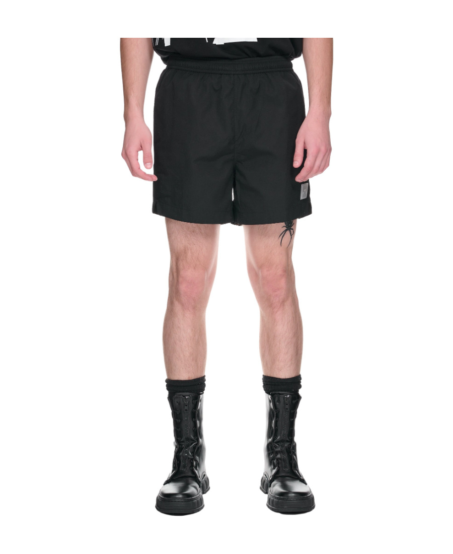A-cold-wall* Logo-patch Swim Shorts In Black