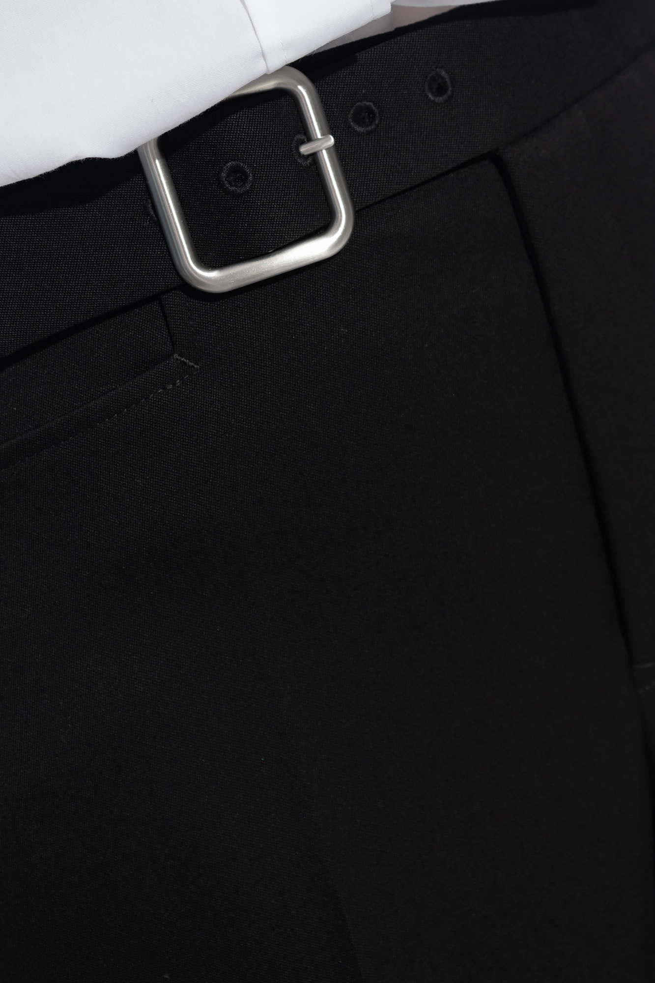 Jil Sander Cropped Pant Flared Hem In Black