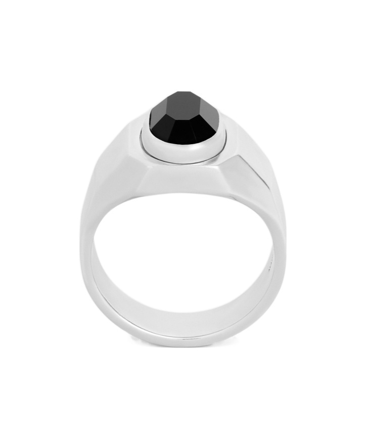 Celine Bevel Seal Ring In White