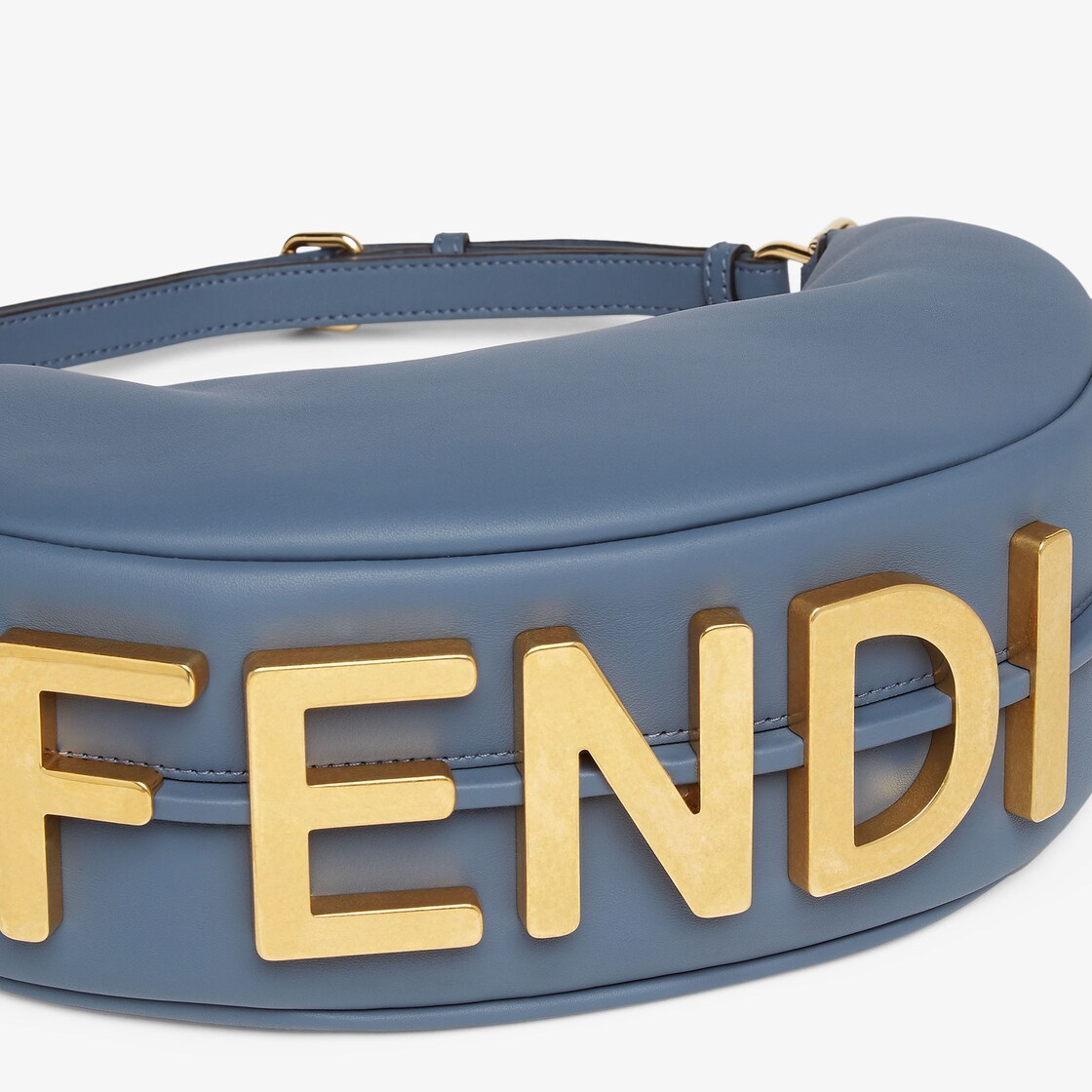 Fendi Mini Handbag With Distinctive Graphic Design In Blue