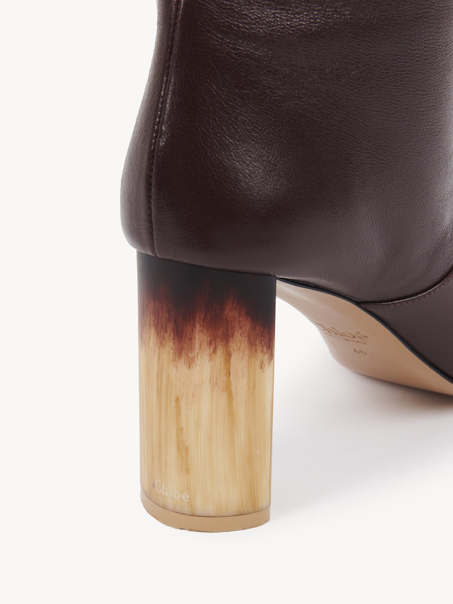 Chloé Georgia Fold-over Leather Knee Boots In Black