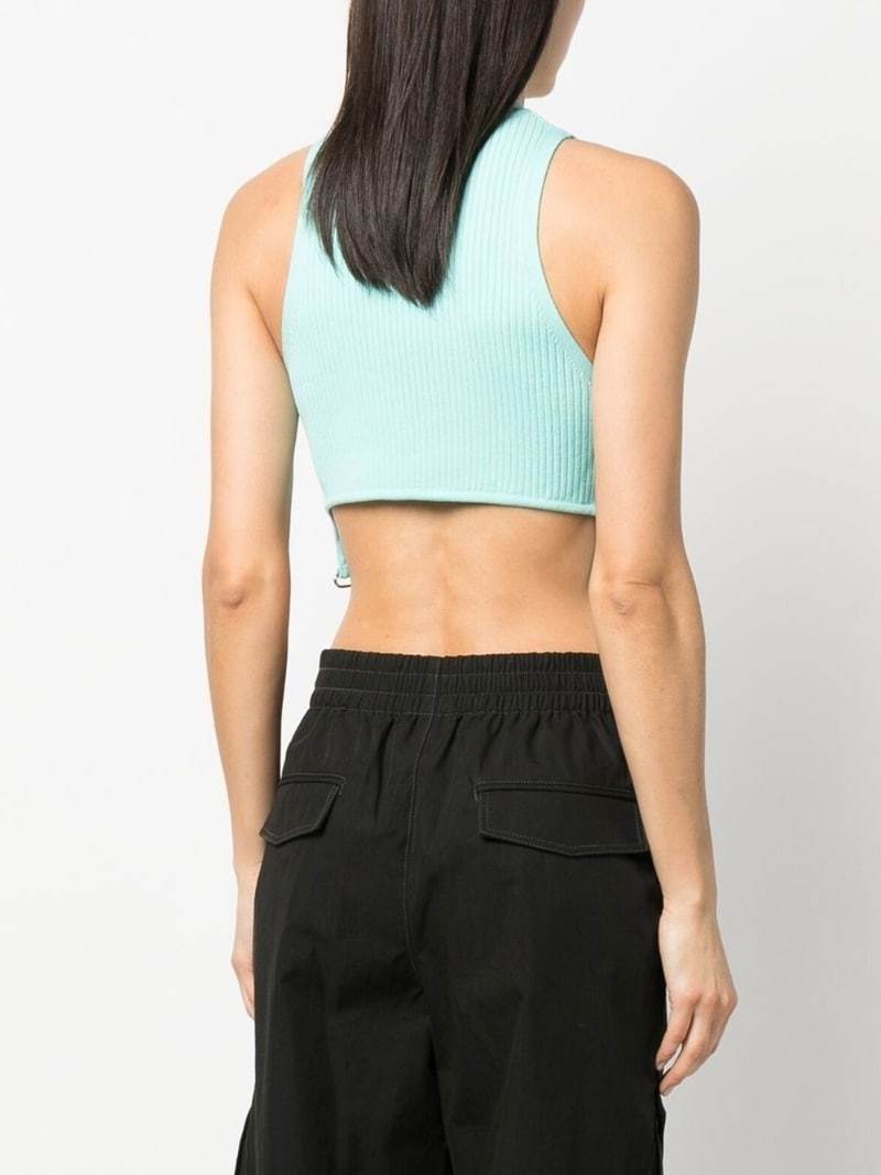 Courrèges Logo Vest In Blue