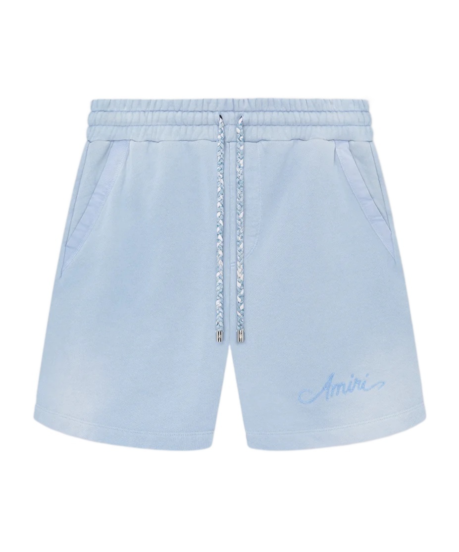 Amiri Drawstring Pocket Shorts In Blue