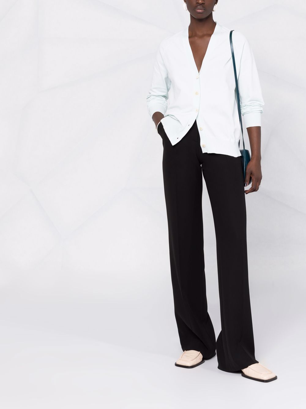 Jil Sander V-neck Cardigan In White