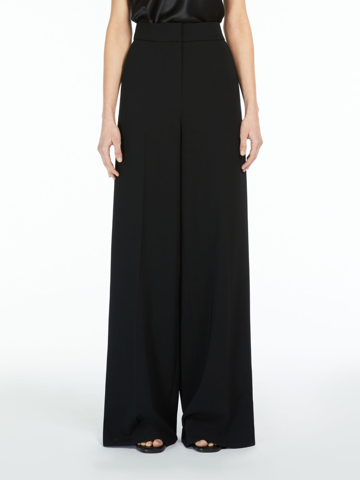 Shop Max Mara Straight Casual Pants In Black