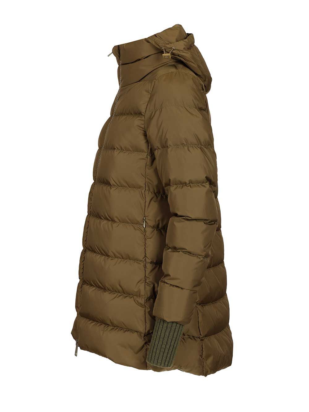 Herno Parka Padded Down Jacket Jackets Green In Neutral