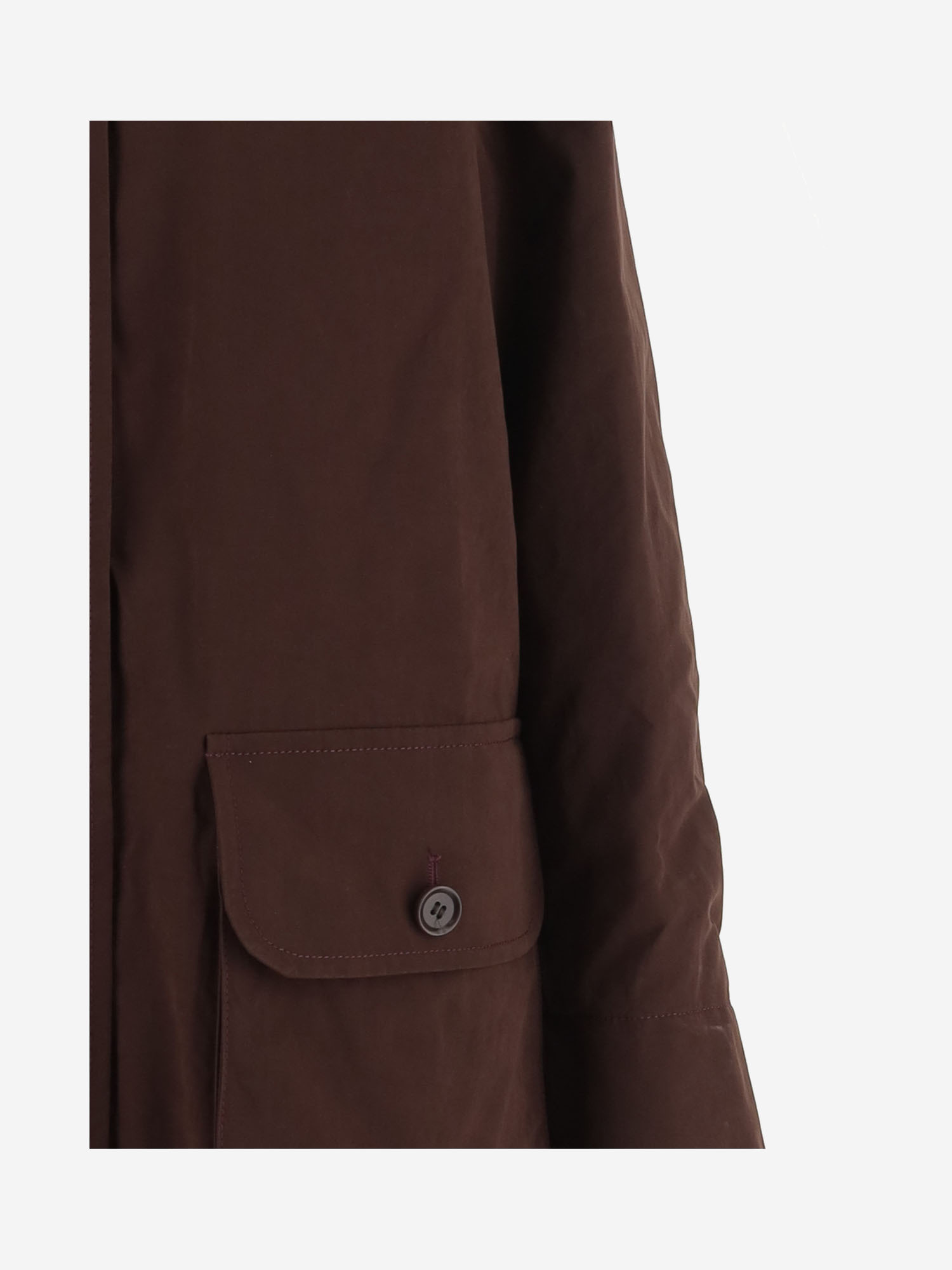 Aspesi Contrasting-color Collared Jacket In Brown