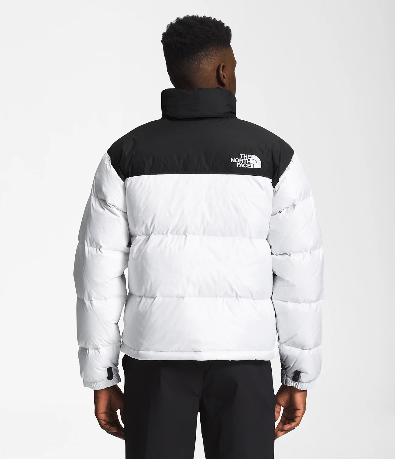 The North Face Long-sleeved Down Jacket In Black
