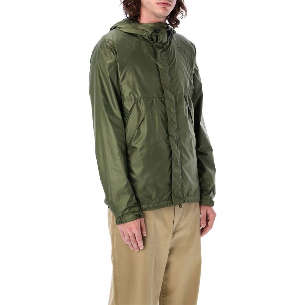 ASPESI DRAWSTRING-HOOD WINDBREAKER JACKET