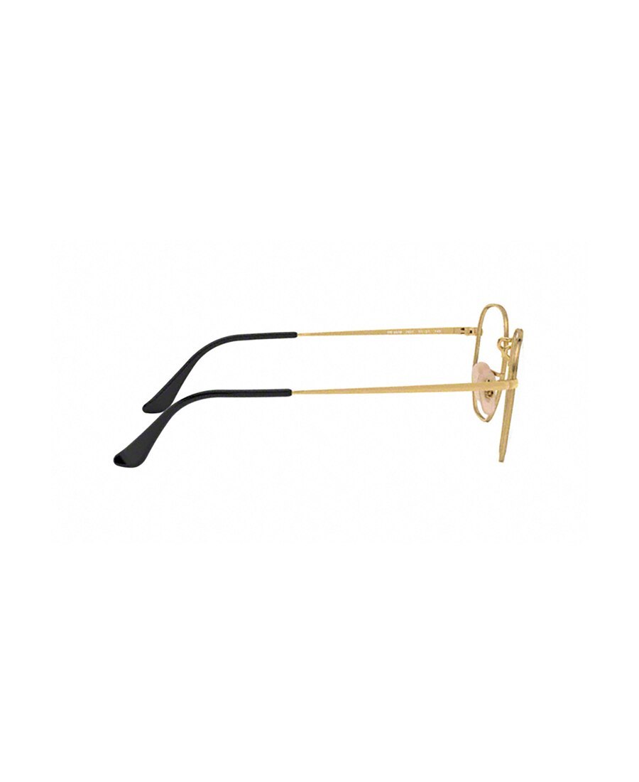Ray Ban Two-tone Hexagonal Frame Glasses In White