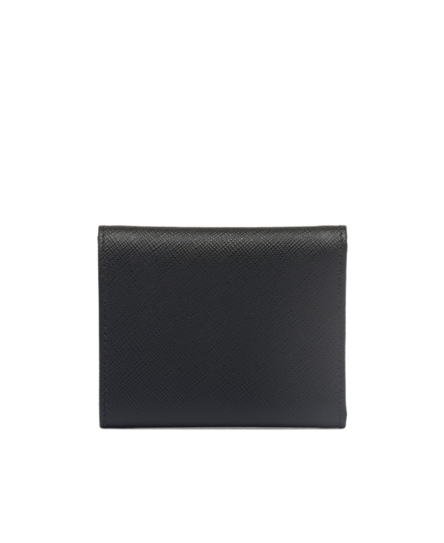 Prada Small Saffiano Leather Wallet In Black
