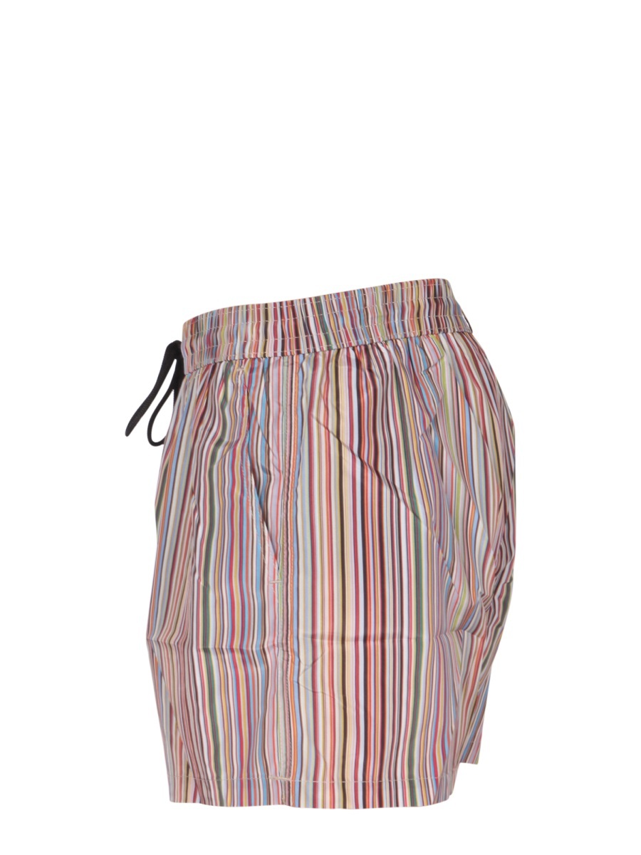 Paul Smith Signature Stripe Swim Shorts In Nude