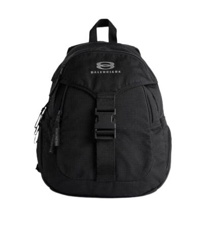 Balenciaga Unity Black Nylon Medium Backpack In Black