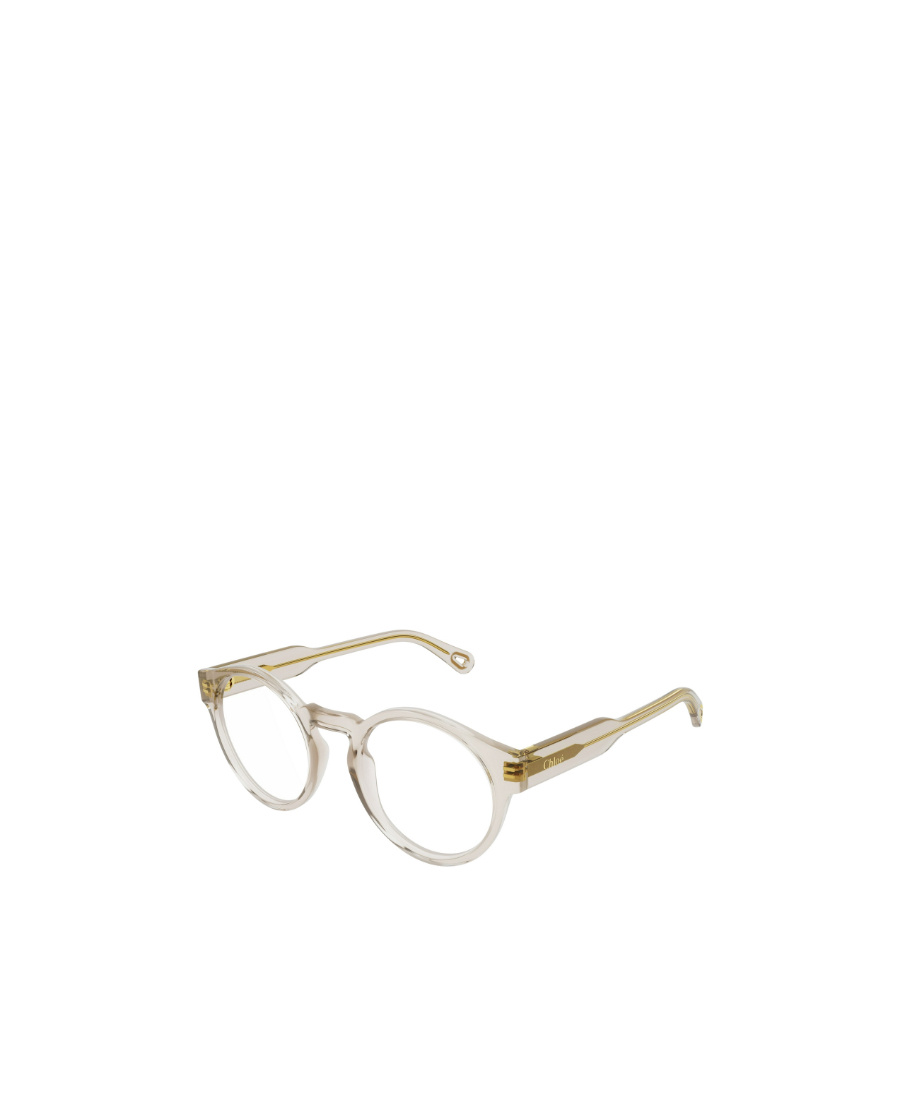 Chloé Transparent Round-frame Glasses In White