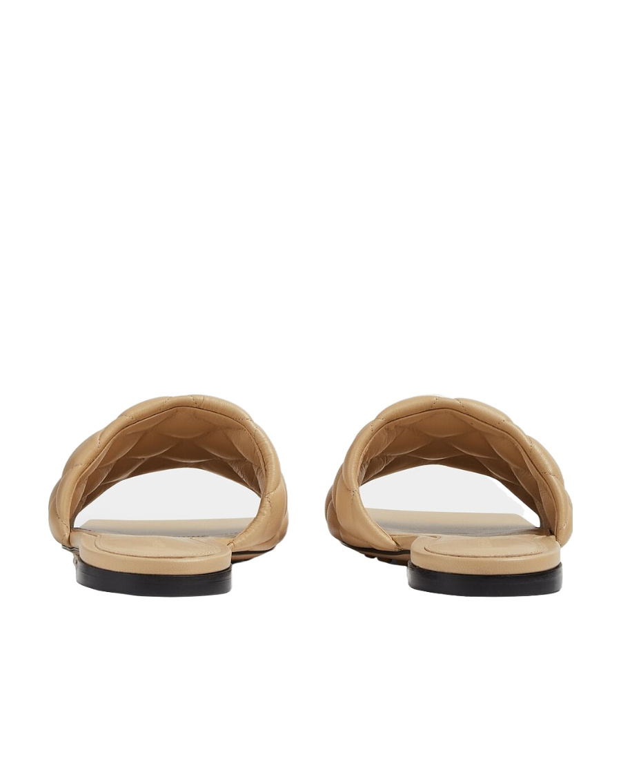 Bottega Veneta Skin Pink Nappa Leather Padded Slippers In Nude