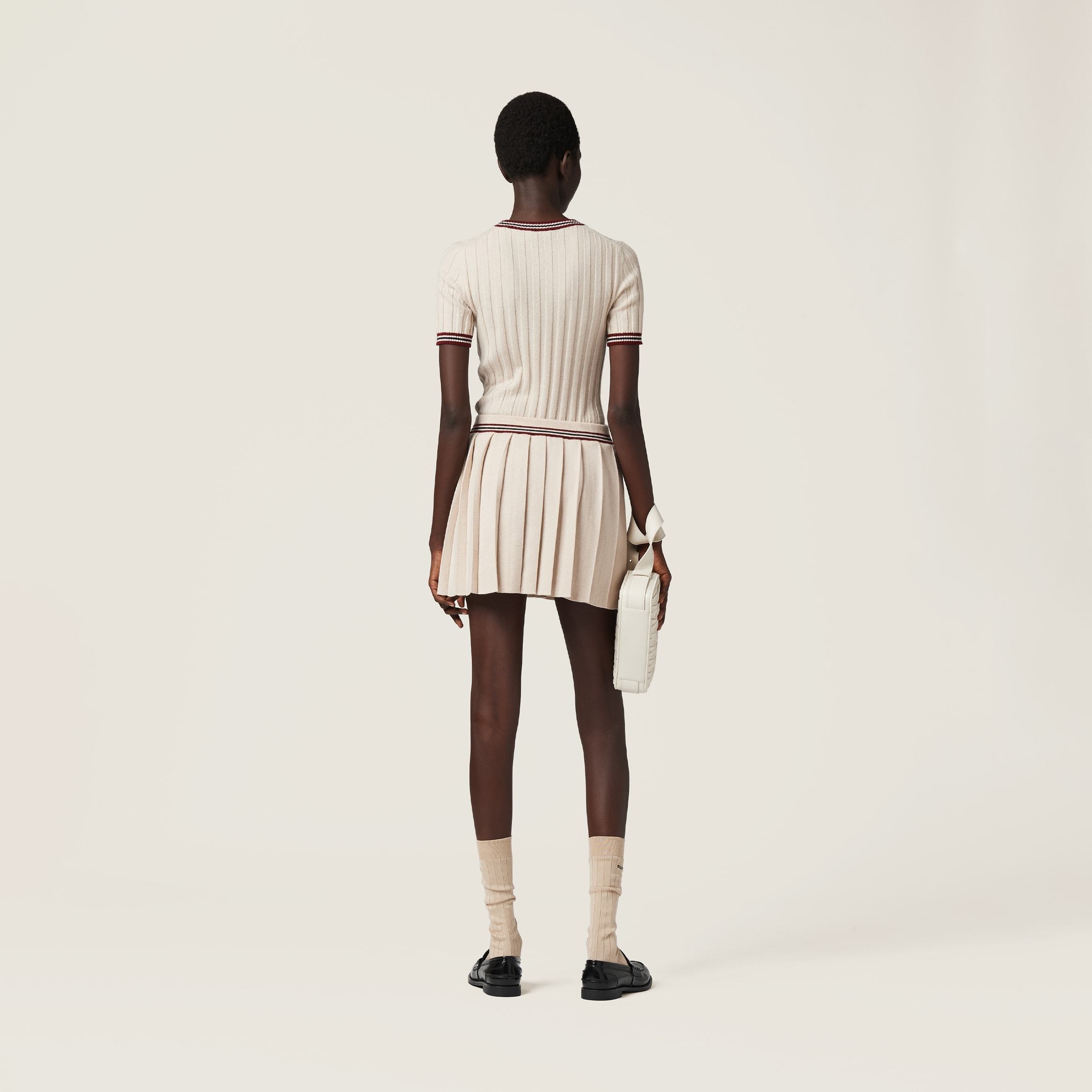 Miu Miu Cashmere Sweater In Neutral